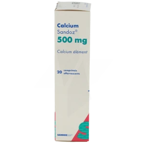 Calcium Sandoz 500 Mg, Comprimé Effervescent