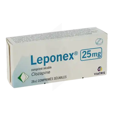 LEPONEX 25 mg, comprimé sécable