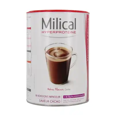 Milical Hyperproteine Pdr Pour Boisson Chocolat Pot/540g à ANGLET