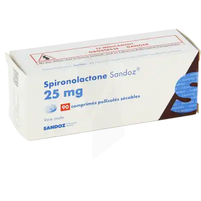 Spironolactone Sandoz 25 Mg, Comprimé Pelliculé Sécable à GRENOBLE