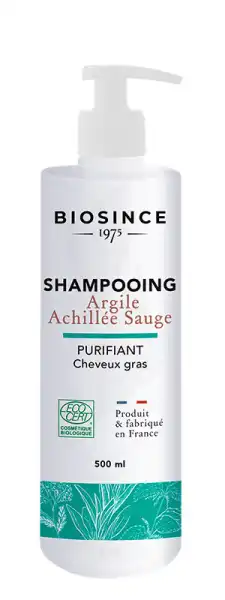 Biosince 1975 Shampooing Argile Achillée Sauge Purifiant 500ml