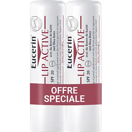 Eucerin Peau Sensible Bme Soin Actif Lèvres 2sticks/4,8g 50% 2ème