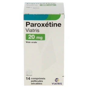 Paroxetine Viatris 20 Mg, Comprimé Pelliculé Sécable