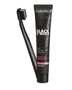 Curaprox Black Is White 90ml + Brosse à Dent