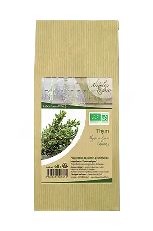 Laboratoire Altho Thym Bio, Plante Sèche, Feuille 60g