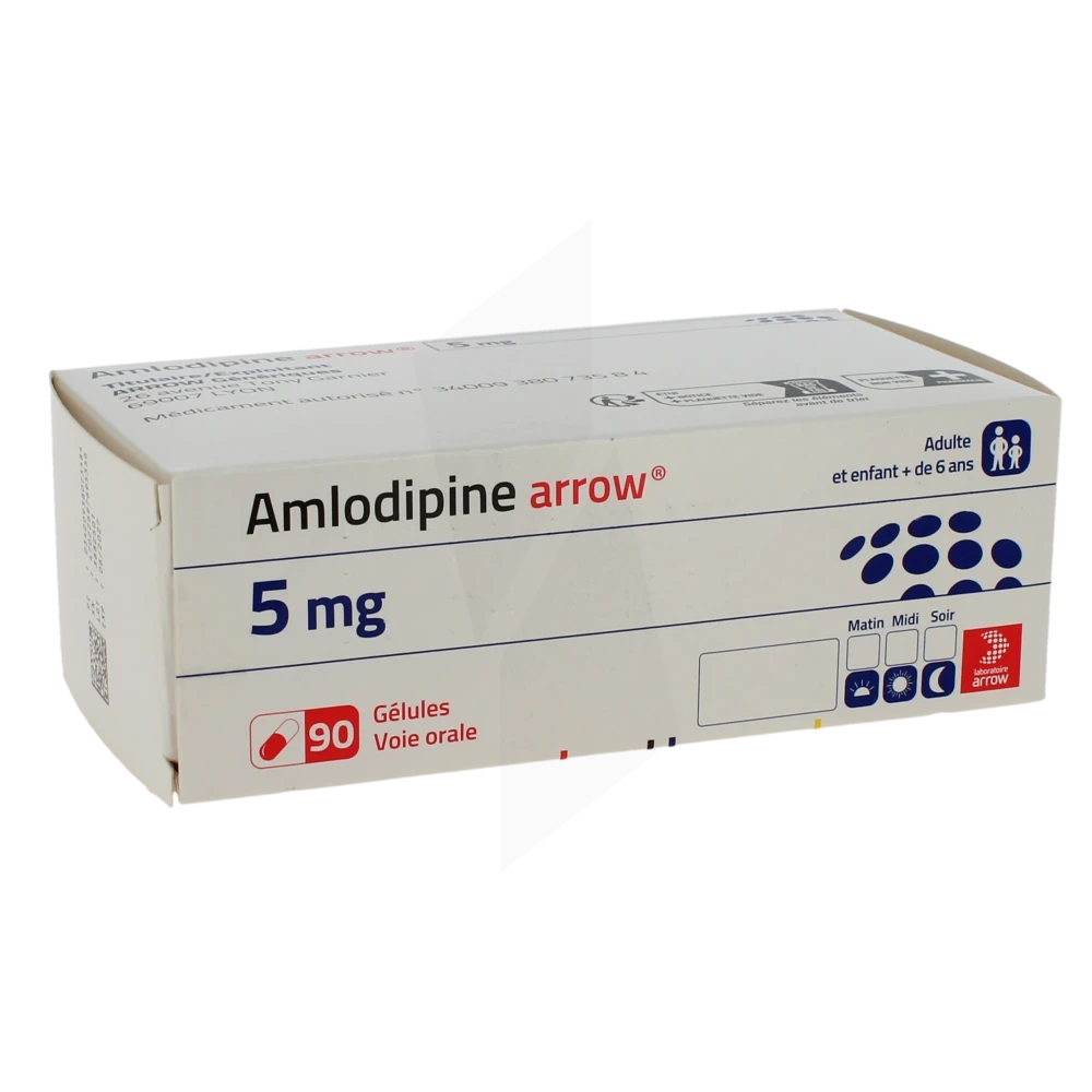 Amlodipine Arrow 5 Mg, Gélule