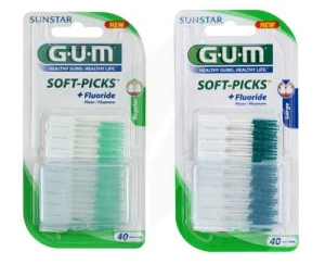Gum Soft Picks + Fluoride Large X40