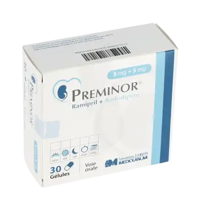 PREMINOR 5 mg/5 mg, gélule