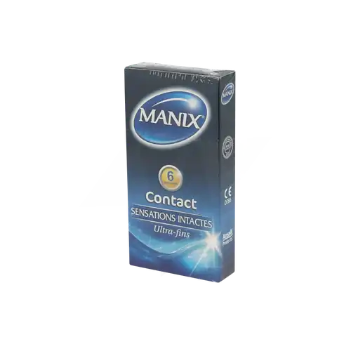 Manix Contact Préservatif Avec Réservoir Lubrifiés B/6