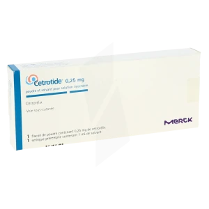 Cetrotide 0,25 Mg, Poudre Et Solvant Pour Solution Injectable