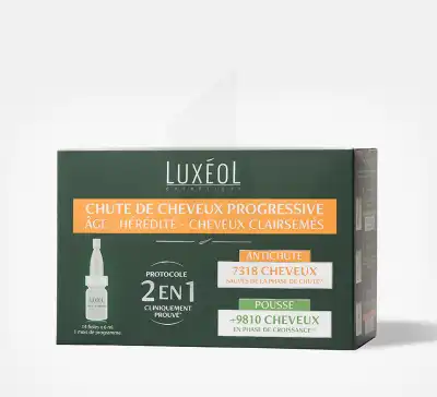 Luxéol Chute De Cheveux Progressive 2 En 1 Solution 14 Ampoules/6ml à NEUILLY SUR MARNE