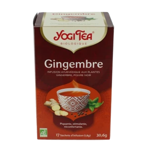 Yogi Tea Tisane Ayurvédique Gingembre Bio 17 Sachets/1,8g