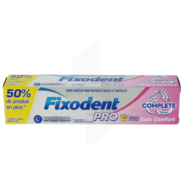 Fixodent Pro Cr AdhÉsive Soin Confort T/70g