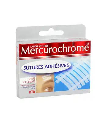 Mercurochrome Sutures Adhésives x 16