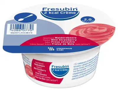 Fresubin 2 Kcal Crème Nutriment Fraise Des Bois 4pots/200g à Beaujeu-Saint-Vallier-Pierrejux-et-Quitteur