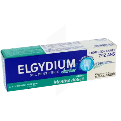 Elgydium Junior Protection Caries Pâte Dentifrice Menthe Douce 7-12ans T/50ml à RUMILLY
