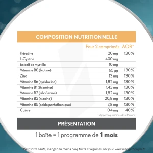 Oenobiol Capillaire Force Et Vitalité Comprimés 3b/60*