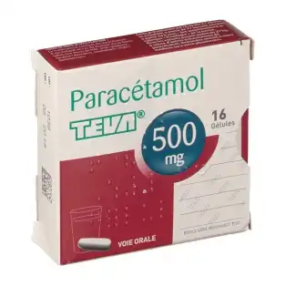 Paracetamol Teva 500 Mg, Gélule à SENNECEY-LÈS-DIJON