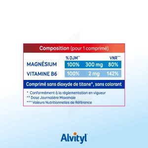 Alvityl Magnésium Vitamine B6 Libération Prolongée Comprimés Lp 2b/45