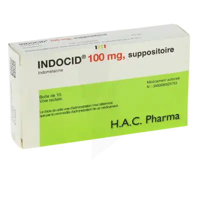 Indocid 100 Mg, Suppositoire à Agen