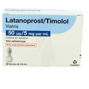 Latanoprost/timolol Viatris 50 Microgrammes/5 Mg Par Ml, Collyre En Solution