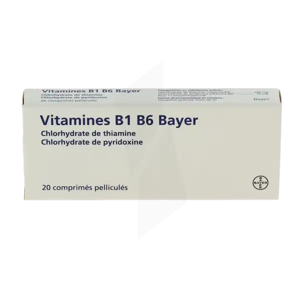 Vitamine B1 B6 Bayer, Comprimé Pelliculé
