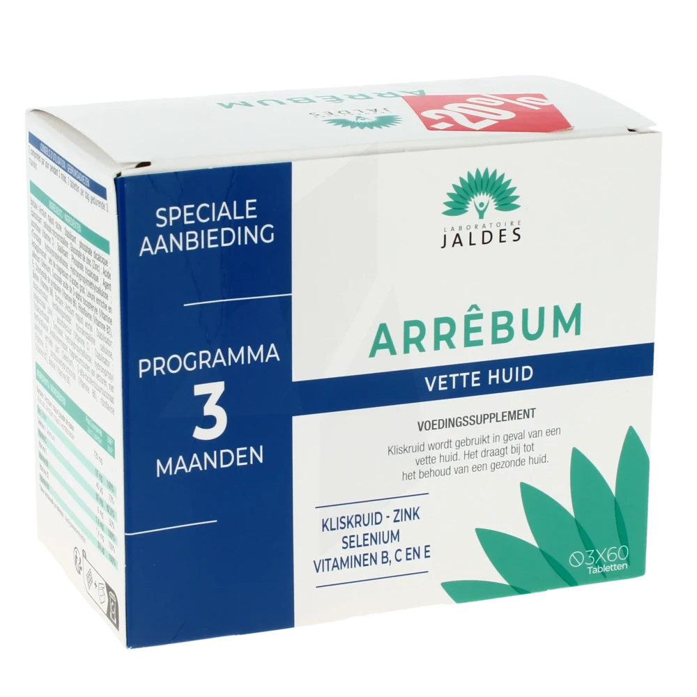 Arrebum Comprimés Peaux Grasses 3b/60