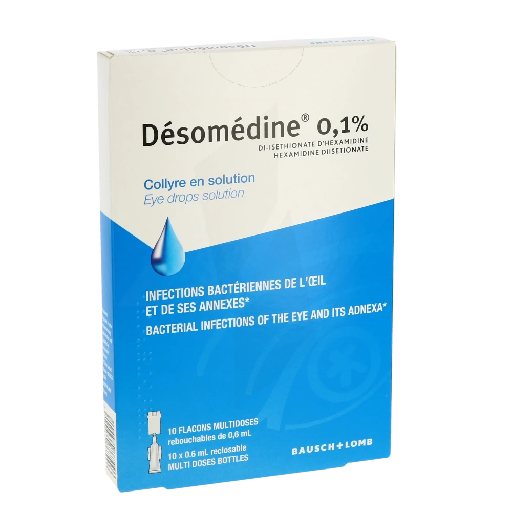 Desomedine 0,1 % Collyre Sol 10fl/0,6ml