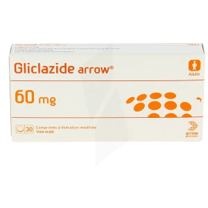 Gliclazide Arrow 60 Mg, Comprimé à Libération Modifiée