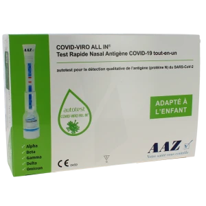 Aaz Autotest Covid-viro All In AntigÉnique Test Nasal B/10