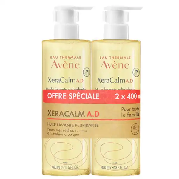 Avene Xeracalm A.d Huile Lavante Relipidante 2fl Pompe/400ml