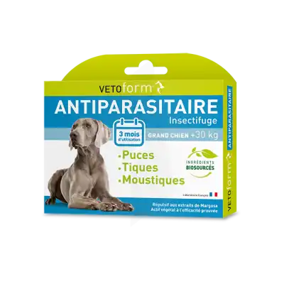 Vetoform Pipettes Antiparasitaire Grand Chien +30 Kg 6x2ml