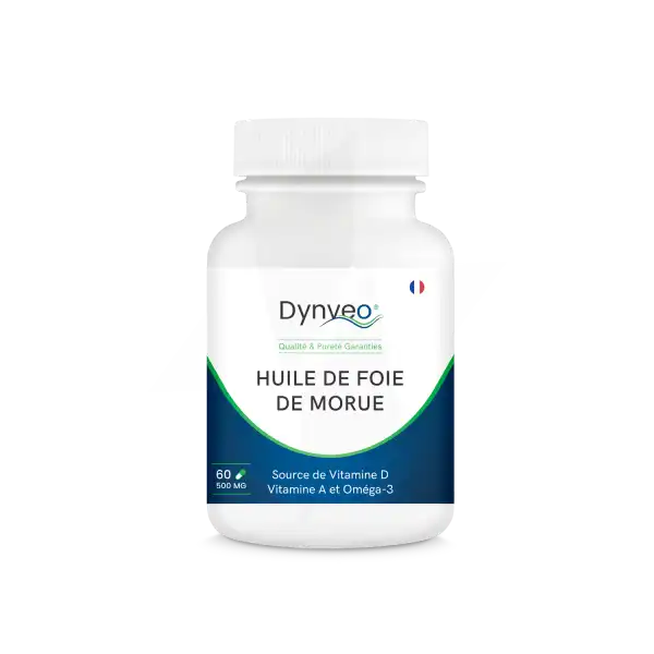 Dynveo Huile De Foie De Morue Pure 500mg 60 Capsules