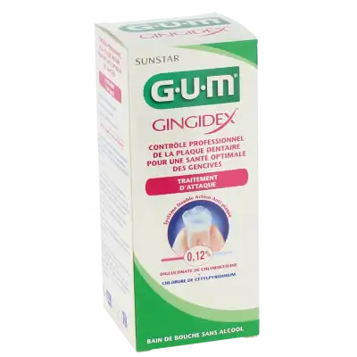 Gum Gingidex Bain De Bouche 0,12 %, Fl 300 Ml à Mûrs-Erigné