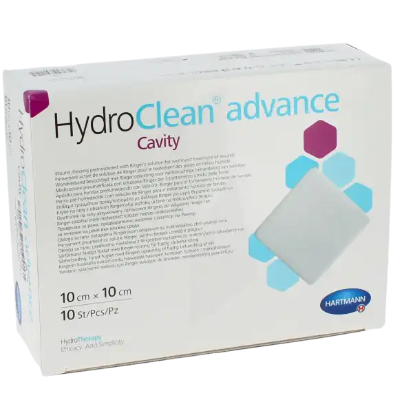 Hydroclean® Advance Cavity Pansement Irrigo-absorbant Carré 10 X 10 Cm