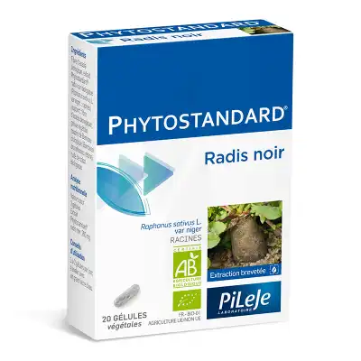 Pileje Phytostandard - Radis Noir 20 Gélules Végétales à LA COTE-SAINT-ANDRÉ