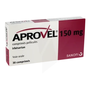 Aprovel 150 Mg, Comprimé Pelliculé