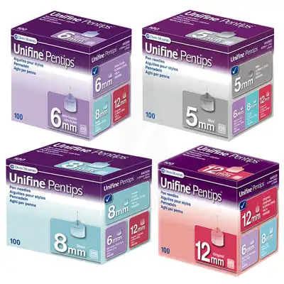 Unifine Pentips, G31, 0,25 Mm X 6 Mm, Violet , Bt 100 à VITRE