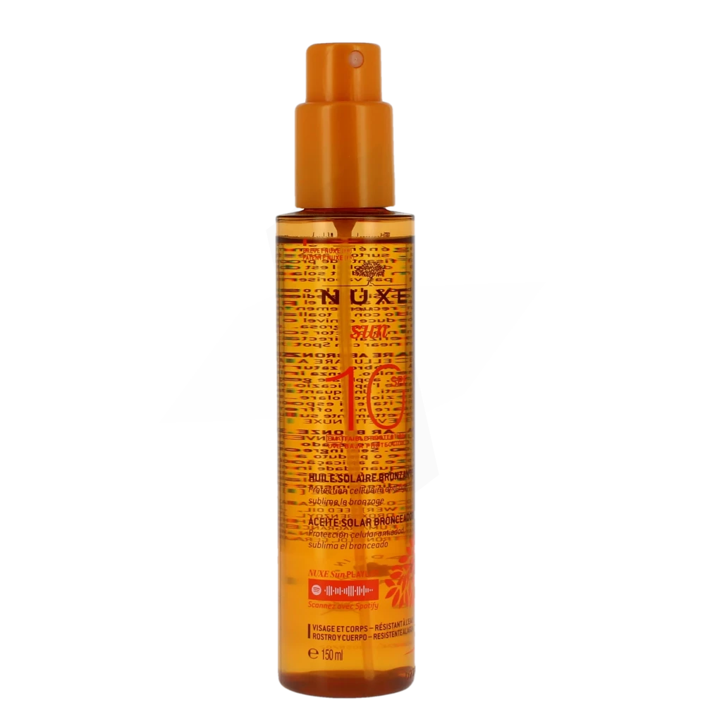Nuxe Sun Huile Bronzante Faible Protection Spf10 150 Ml