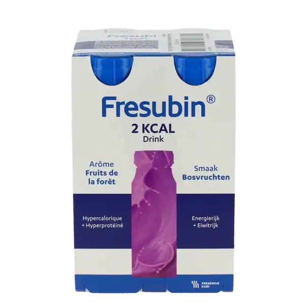 Fresubin 2 Kcal Drink Nutriment Fruits De La Forêt 4bouteilles/200ml