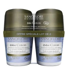 Sanoflore Déodorant 24h Coton Bio 2roll-on/50ml