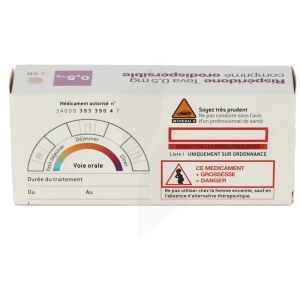 Risperidone Teva 0,5 Mg, Comprimé Orodispersible