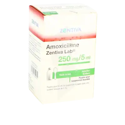 Amoxicilline Zentiva Lab 250 Mg/5 Ml, Poudre Pour Suspension Buvable à Hagetmau