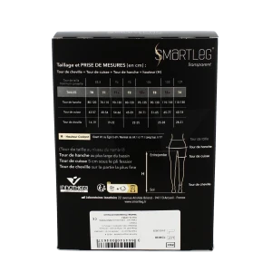 Smartleg® Transparent Classe Ii Collant Irrésistible (noir) Taille 2 Long Pied Fermé