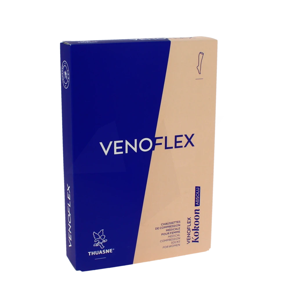 Venoflex Kokoon Absolu 2 Chaussette Mollet+ Femme Noir Taille 3n