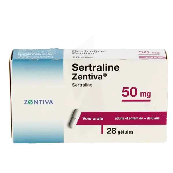 Sertraline Zentiva 50 Mg, Gélule