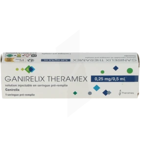 Ganirelix Theramex 0,25 Mg/0,5 Ml, Solution Injectable En Seringue Pré-remplie