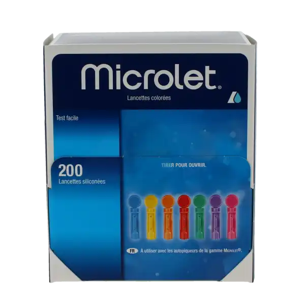 Microlet Lancettes Colorés B/200