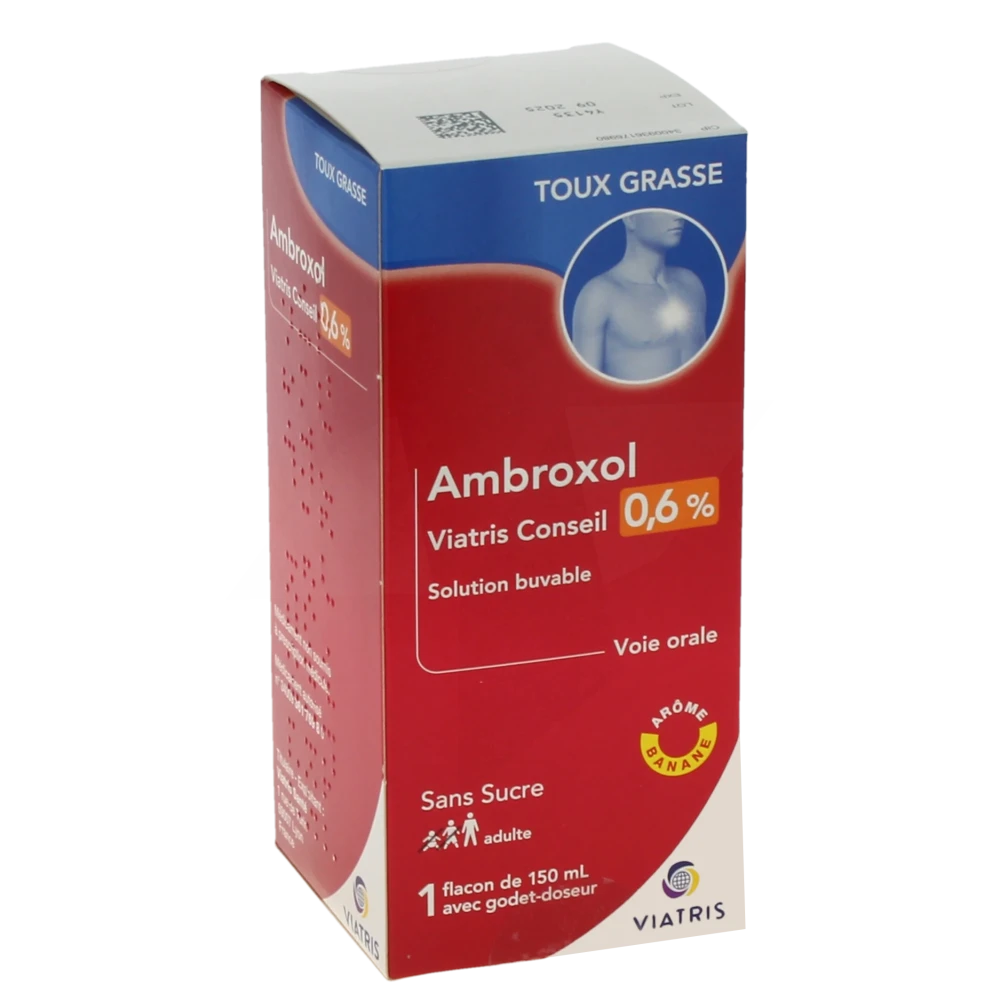 Ambroxol Viatris Conseil 0,6 %, Solution Buvable