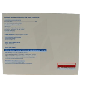 Chlorure De Sodium Hypertonique 20 % Lavoisier, Solution à Diluer Injectable
